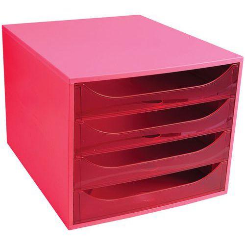 Illustration de : Caisson individuel 4 tiroirs ECOBOX