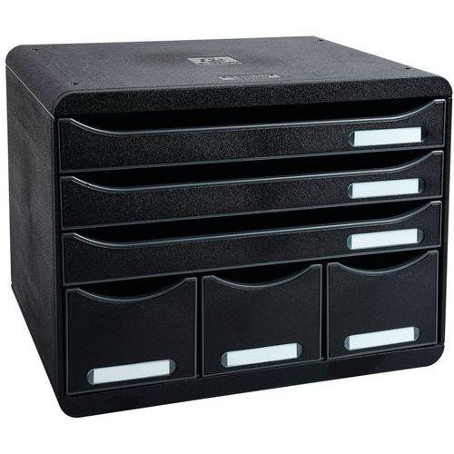 Store-box maxi 6 tiroirs ecoblack noir thumbnail image 1
