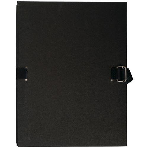 Lot de 25 chem. dos extensible papier toilé 24x32cm filmée par 5 noir thumbnail image 1
