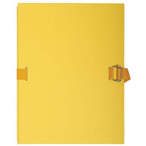 Lot de 25 chem. dos extensible papier toilé 24x32cm filmée par 5 jaune thumbnail image 1