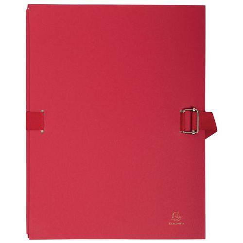 Lot de 25 chem. dos extensible papier toilé 24x32cm filmée par 5 rouge thumbnail image 1
