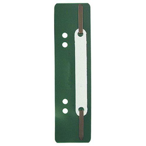 Lot de 250 Fixe-dossiers à lamelle polypropylène vert thumbnail image 1