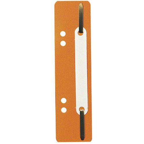 Lot de 250 Fixe-dossiers à lamelle polypropylène orange thumbnail image 1