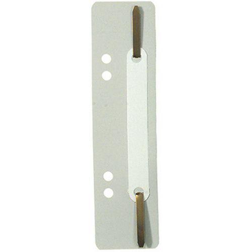 Lot de 250 Fixe-dossiers à lamelle polypropylène gris thumbnail image 1