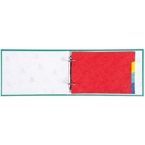 Illustration de : Classeur rembordé PP avec intercalaires pour fiches bristol 148x210