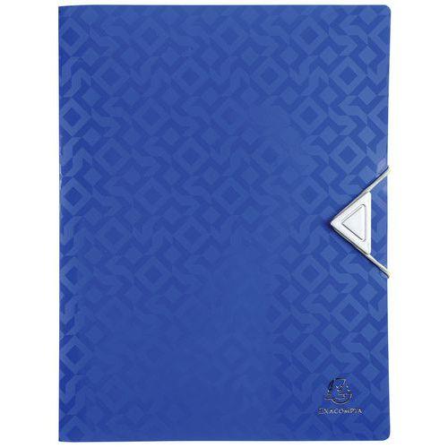 Illustration de : Classeur souple polypropylène 5/10e 4 anneaux 15mm OffiX - A4