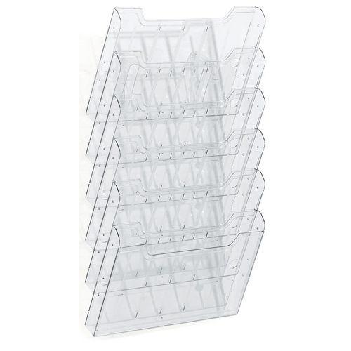 Trieur mural A4 horizontal 6 cases - cristal thumbnail image 1