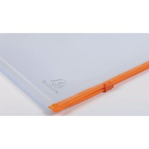 Illustration de : Pochettes zip perforées polypropylène Exactive - A4