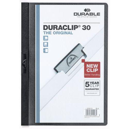 Illustration de : Chemise à clip 3 mm A4 noire - Durable