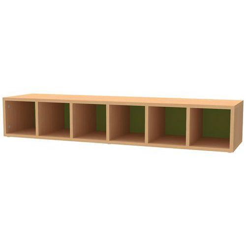 Banc Lina 6 cases T00 hêtre vert-Bessière thumbnail image 1
