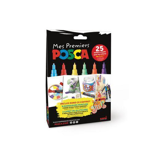 Coffret de 6 marqueurs Posca pointe fine thumbnail image 1