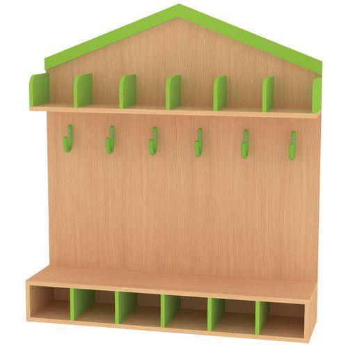 Illustration de : Vestiaire Cabane 6 Enfants Bessiere