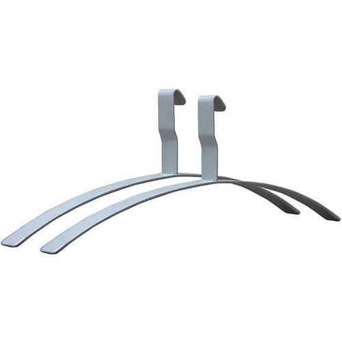 Lot de 2 cintres Montana sans barre pantalon acier poudré argent thumbnail image 1
