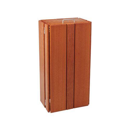 Poubelle Séville rectangulaire 100 L - chêne clair thumbnail image 1