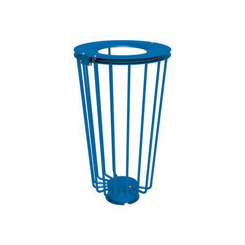 Poubelle Lofoten Vigipirate 100 L acier galva - bleu 5010 thumbnail image 1