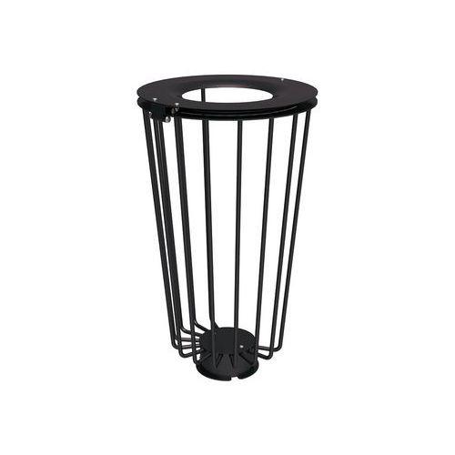 Poubelle Lofoten Vigipirate 100 L acier galva - noir 9005 thumbnail image 1
