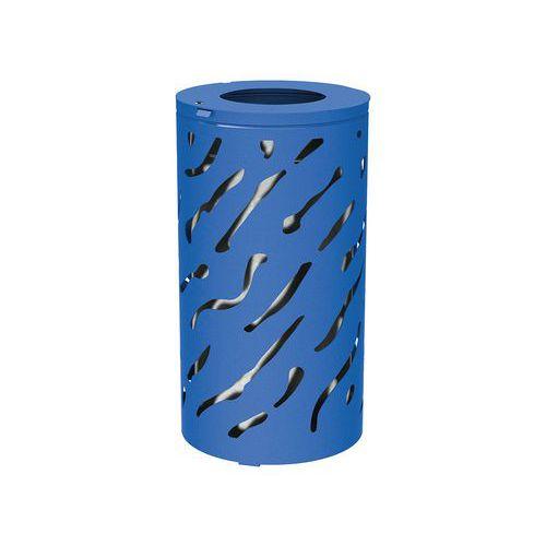 Poubelle Venise 80 L avec seau - galva bleu 5010 thumbnail image 1