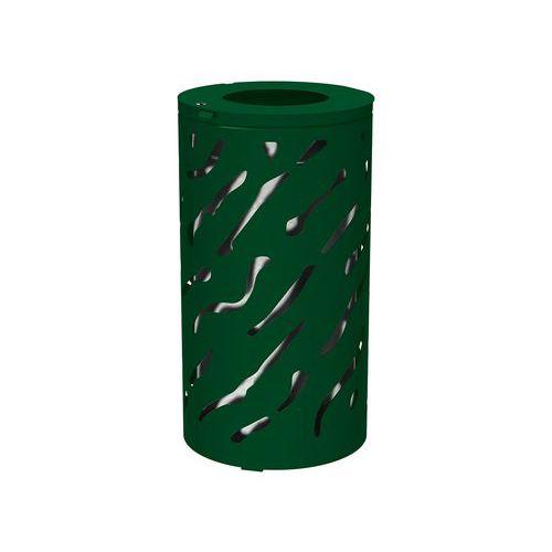 Poubelle Venise 80 L avec seau - galva vert 6005 thumbnail image 1