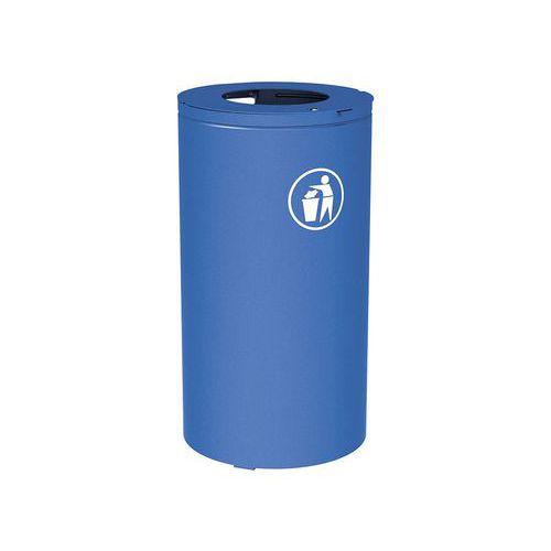 Poubelle Olbia 80 L avec seau - galva bleu 5010 thumbnail image 1