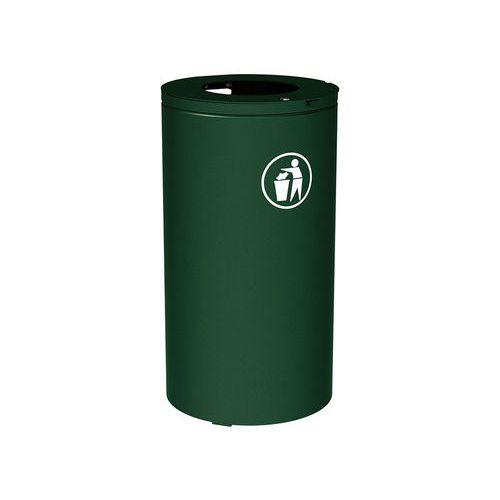 Poubelle Olbia 120 L sans seau - galva vert 6005 thumbnail image 1
