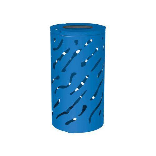 Poubelle Venise 80 L sans seau - galva bleu 5010 thumbnail image 1