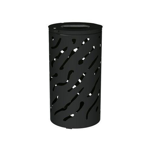Poubelle Venise 80 L sans seau - galva noir 9005 thumbnail image 1