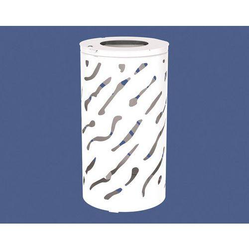 Poubelle Venise 80 L sans seau - galva blanc 9010 thumbnail image 1