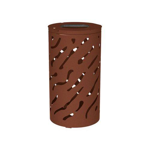 Poubelle Venise 80 L sans seau - galva aspect corten thumbnail image 1