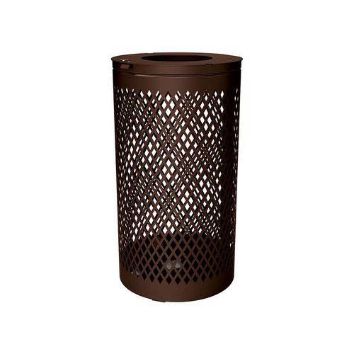 Poubelle Losange 120 L - galva marron 8017 thumbnail image 1