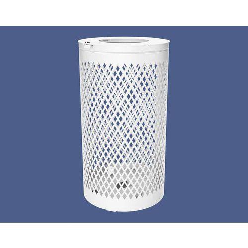 Poubelle Losange 120 L - galva blanc 9010 thumbnail image 1