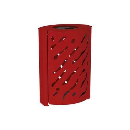Poubelle Venise 120 L - galva rouge foncé 3004 thumbnail image 1