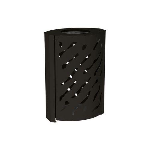 Poubelle Venise 120 L - galva noir 9005 thumbnail image 1