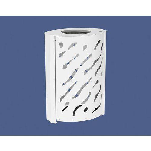 Poubelle Venise 120 L - galva blanc 9010 thumbnail image 1
