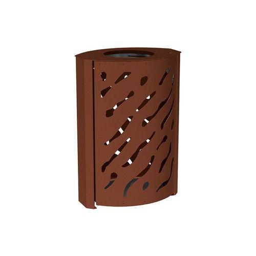 Poubelle Venise 120 L - galva aspect corten thumbnail image 1