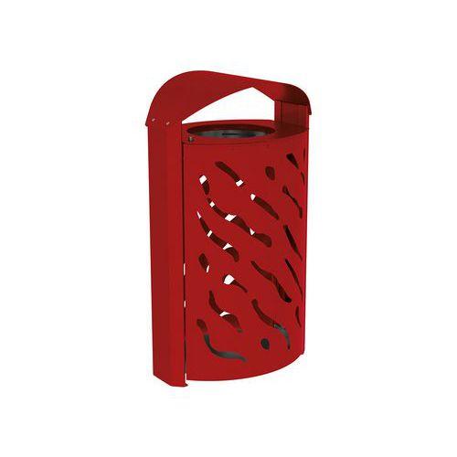 Poubelle Venise 120 L galva avec couvercle réhaussé - Procity thumbnail image 1