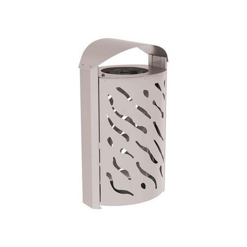 Poubelle Venise 120 L avec couvercle réhaussé - galva gris 7044 thumbnail image 1