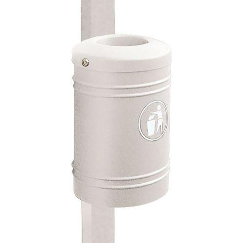 Poubelle Esterel 40 L à fixer sur poteau 8 x 8 cm - gris 7044 thumbnail image 1