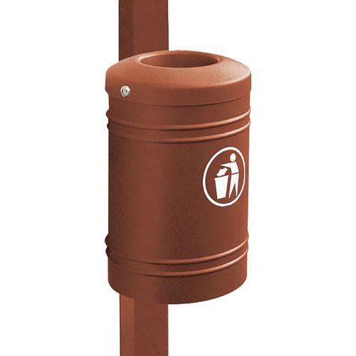 Poubelle Esterel 40 L à fixer sur poteau Ø 7.6 cm - Procity thumbnail image 1