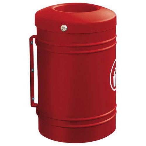 Poubelle Esterel murale 40 L - rouge foncé 3004 thumbnail image 1