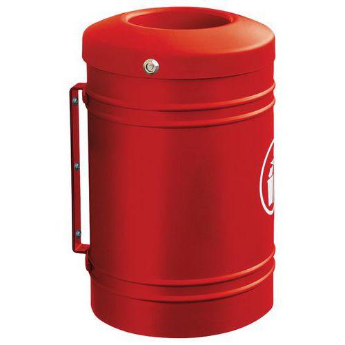 Poubelle Esterel murale 40 L - rouge 3020 thumbnail image 1