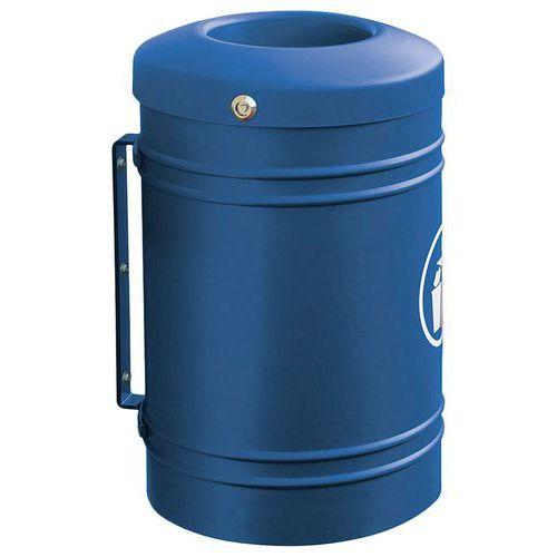 Poubelle Esterel murale 40 L - bleu 5010 thumbnail image 1