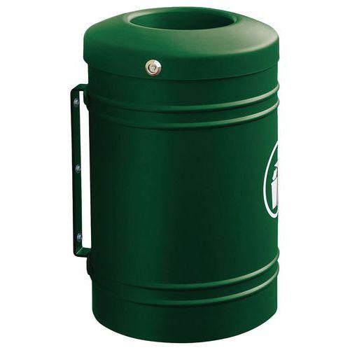 Poubelle Esterel murale 40 L - vert 6005 thumbnail image 1