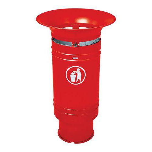 Poubelle Cévennes 60 L avec seau - rouge 3020 thumbnail image 1
