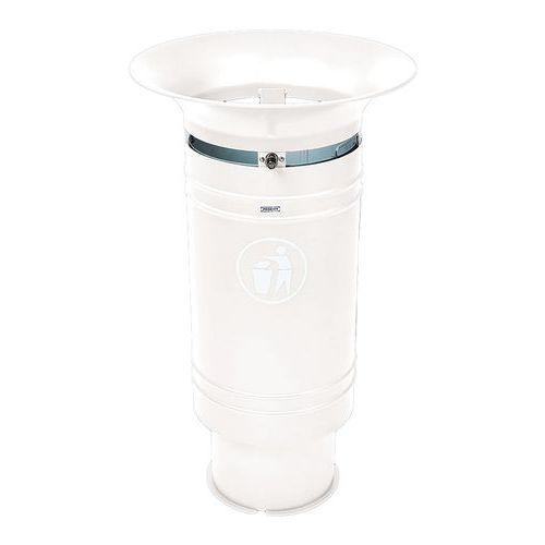 Poubelle Cévennes 60 L avec seau - blanc 9010 thumbnail image 1