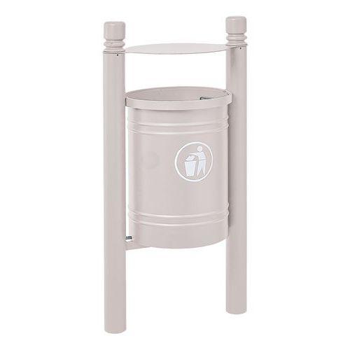 Poubelle Saintonge 40 L avec seau pommeau City - zinc gris 7044 thumbnail image 1