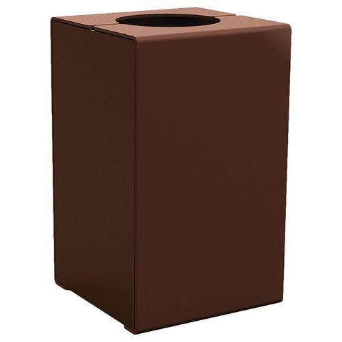 Poubelle Kub 120 L acier - marron 8017 thumbnail image 1