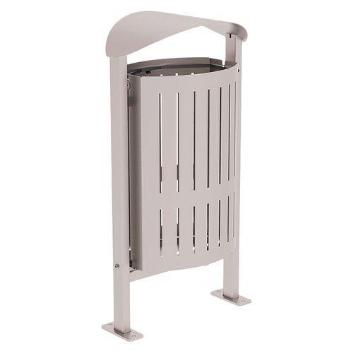 Poubelle Silaos 50 L acier - platines - gris 7044 thumbnail image 1