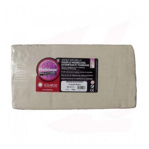 Pain 10 kg argile couleur - blanc thumbnail image 1