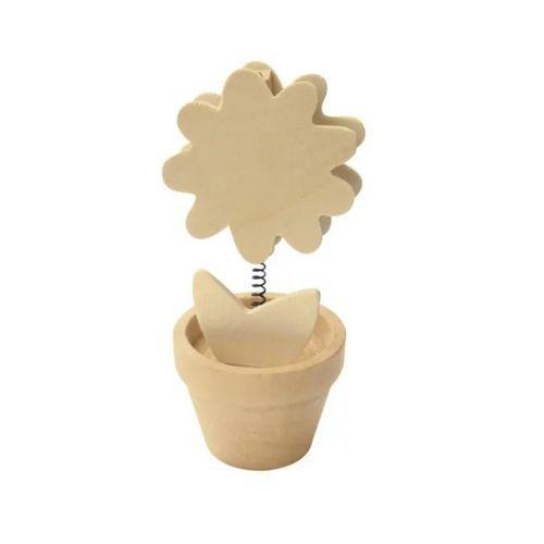 Illustration de : Clip mémo sur ressort pot de fleurs