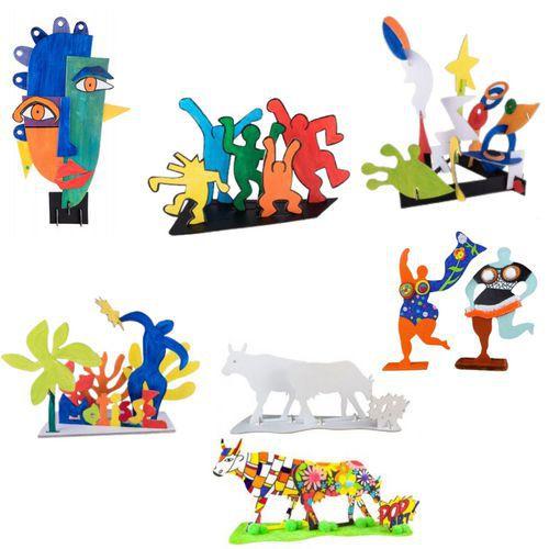 Illustration de : Sculptures carton à monter et décorer - Cleopatre